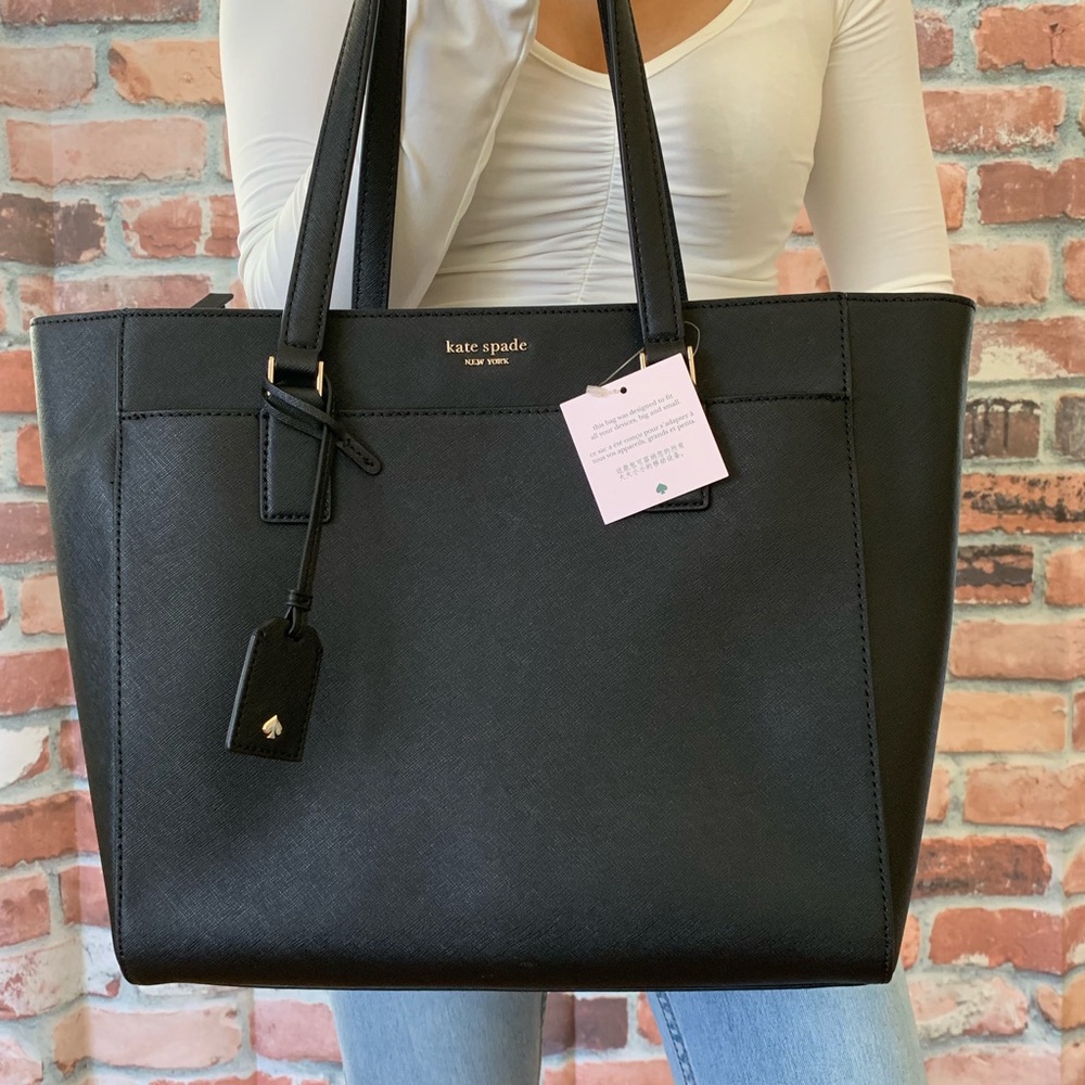 Kate spade Cameron LARGE laptop black tote - Picture 4 of 8